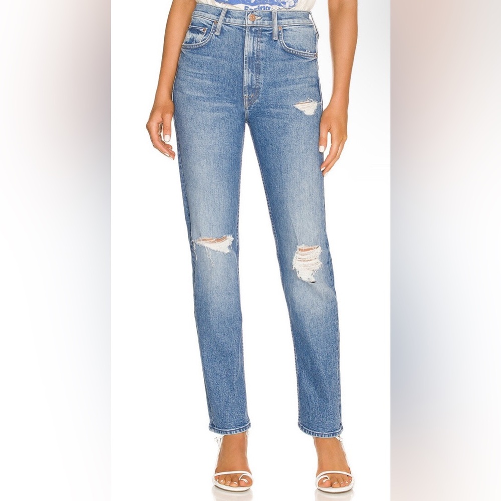 MOTHER High Waisted Rider Skimp Jeans Bloom and Doom 26